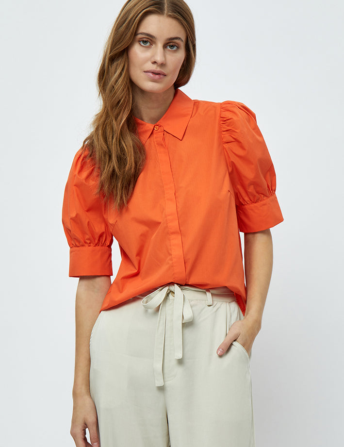 Minus Molia Skjorte Skjorter 6070 Orange Peel