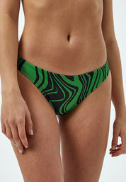 Minus Nabina bikiniunderdel Bikini bottom 9452P Apple Green Graphic Print