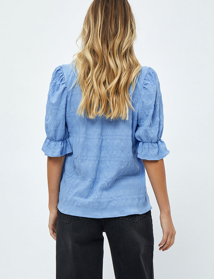 Minus New Birgitta Bluse Bluser 1048 Ice Blue