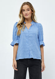 Minus New Birgitta Bluse Bluser 1048 Ice Blue