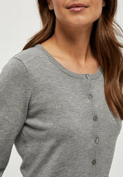 Minus MSNew Laura Cardigan Cardigans 112M Light Grey Melange