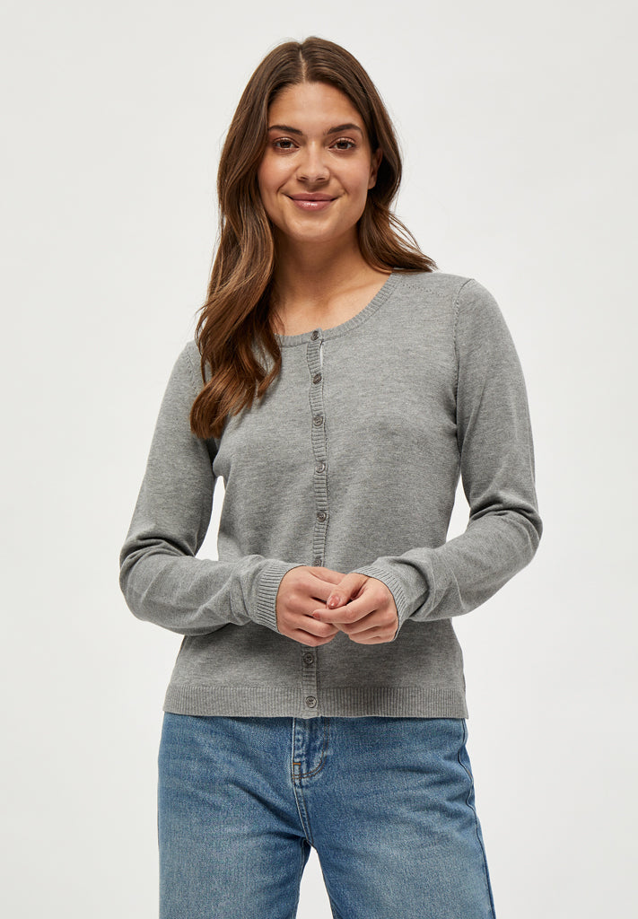 Minus MSNew Laura Cardigan Cardigans 112M Light Grey Melange