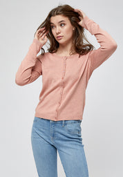 Minus MSNew Laura Cardigan Cardigans 251M Powder Rose Melange