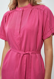 Minus Nilin Skjortekjole Kjoler 7211 Super Pink