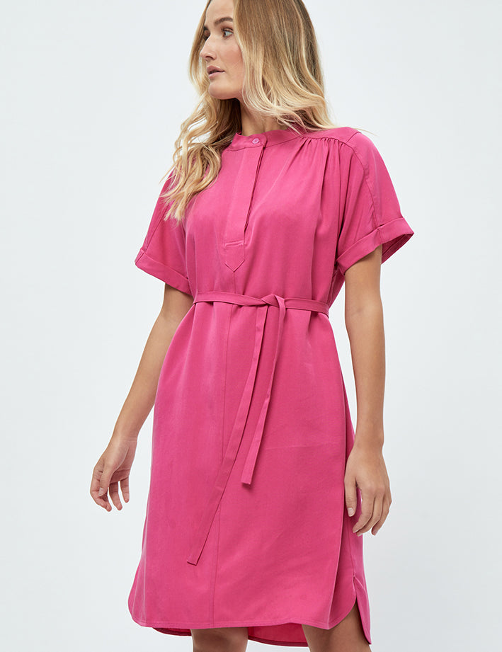 Minus Nilin Skjortekjole Kjoler 7211 Super Pink