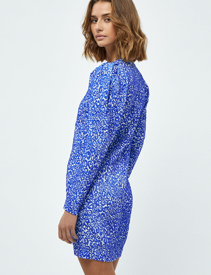 Minus Retia Kjole Kjoler 9471 Royal blue leo