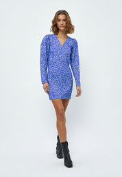 Minus Retia Kjole Kjoler 9471 Royal blue leo