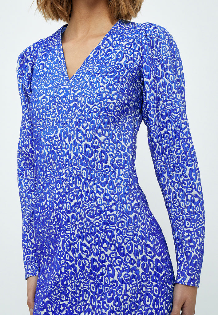 Minus Retia Kjole Kjoler 9471 Royal blue leo
