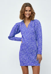 Minus Retia Kjole Kjoler 9471 Royal blue leo