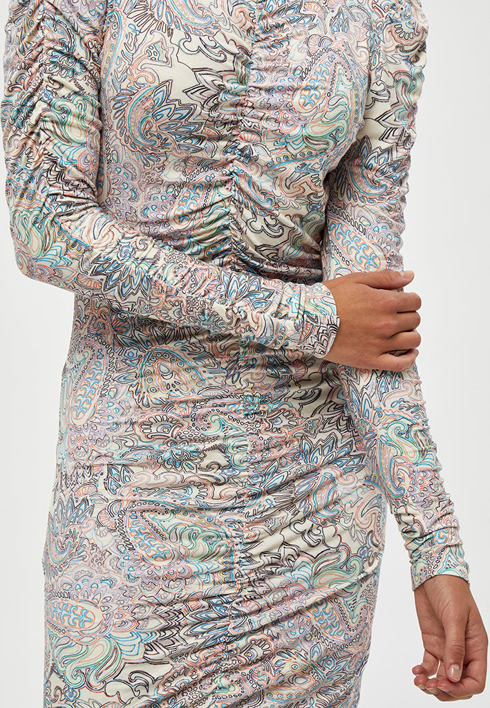 Minus Rovia Jersey Kjole Kjoler 9384P Color Blend Paisley Print