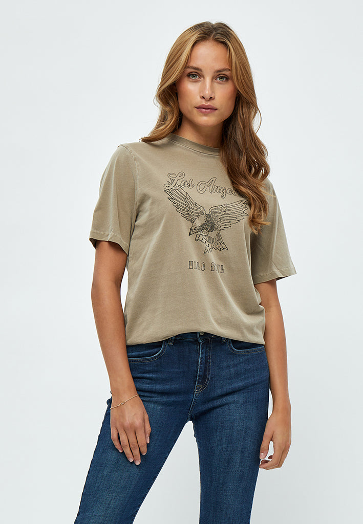 Minus Vilja T-shirt T-Shirt 353 Nomad Sand