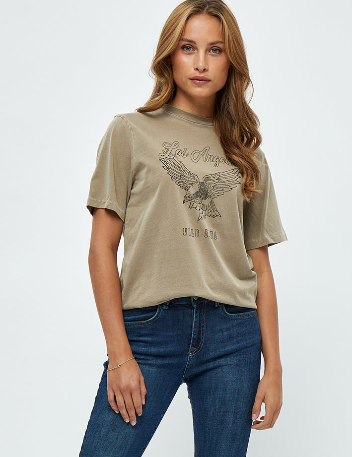 Minus Vilja T-shirt T-Shirt 353 Nomad Sand